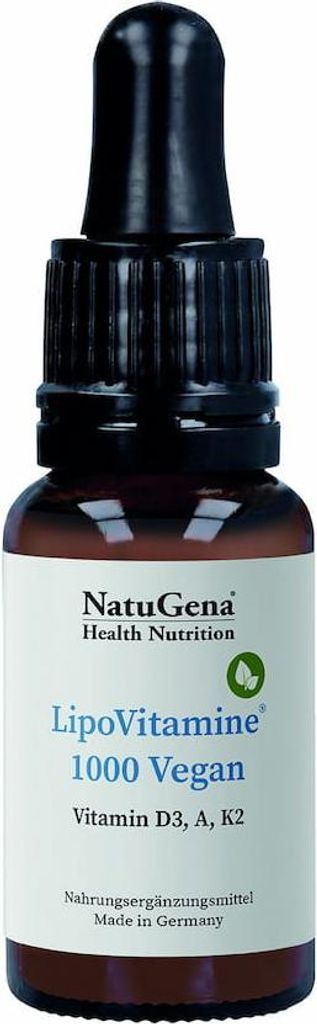 Lipovitamine 1000 vegan Vitamin D3+A+K2 Tropfen 15 ml