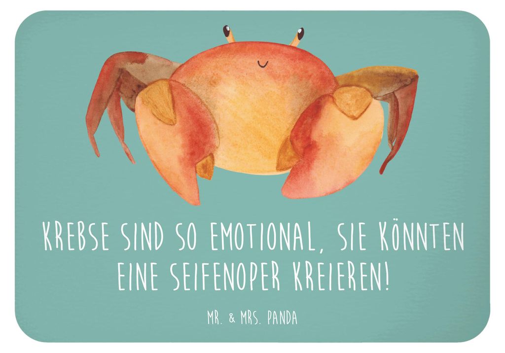 Mr. & Mrs. Panda magnet Emotionaler Krebs - Meeresbrise - Geschenk, Seifenoper, Drama, emotionale Tiefe, Geschenke Sternzeichen, haftmagnet, whiteb...