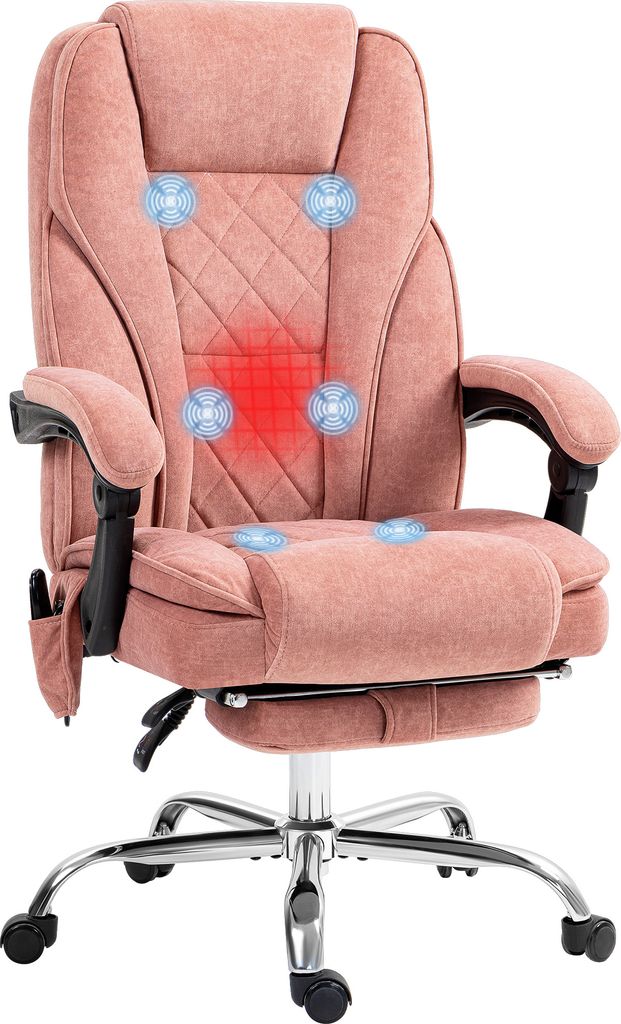 Vinsetto Bürostuhl mit Vibrtationsmassage, Ergonomischer Produktbild 