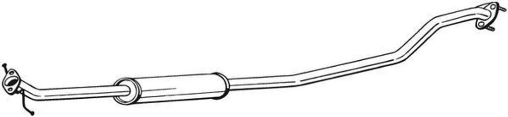 BOSAL 287-471 Mittelschalldämpfer Schalldämpfer für SUZUKI SWIFT IV (FZ, NZ)