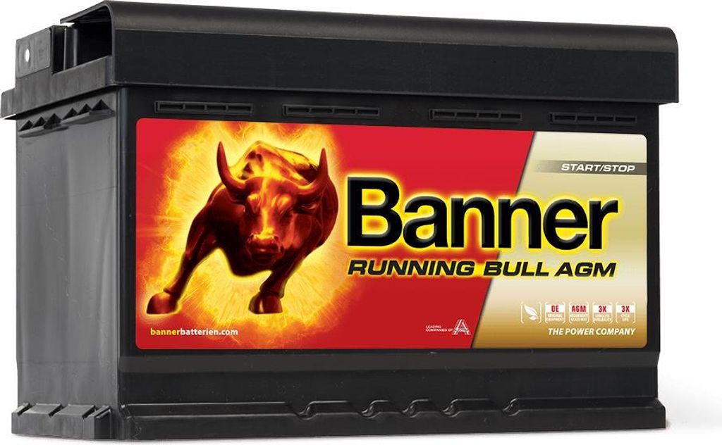 Banner Running Bull Autobatterie 12V 70Ah 57001 AGM