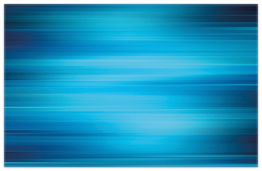 Wallario Premium Teppich, Größe 90 x 140 cm, Blau und schwarz gestreift - Abstraktes Streifenmuster