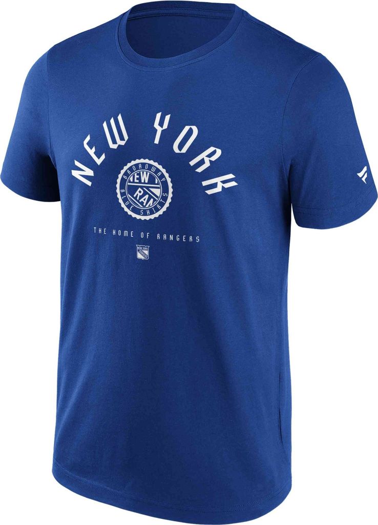 Fanatics - NHL New York Rangers College Stamp T-Shirt : Blau XXL Farbe: Blau Größe: XXL