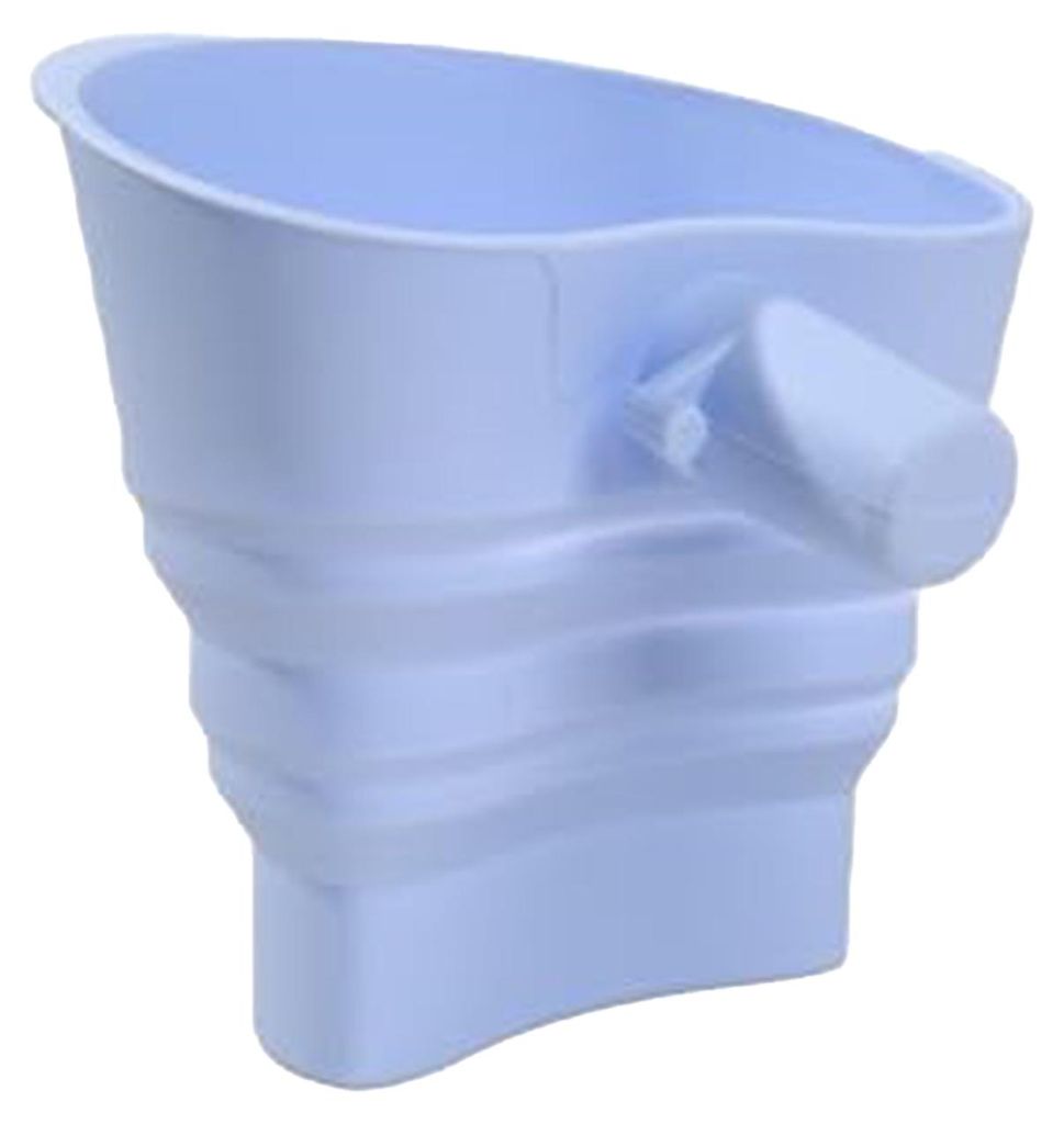 Mehltrichter für Küchenmaschinen, Rührschüssel-Aufsatz, 30° geneigter Auslauf, auslaufsicherer Küchentrichter aus BPA-freiem Silikon, Backwer...