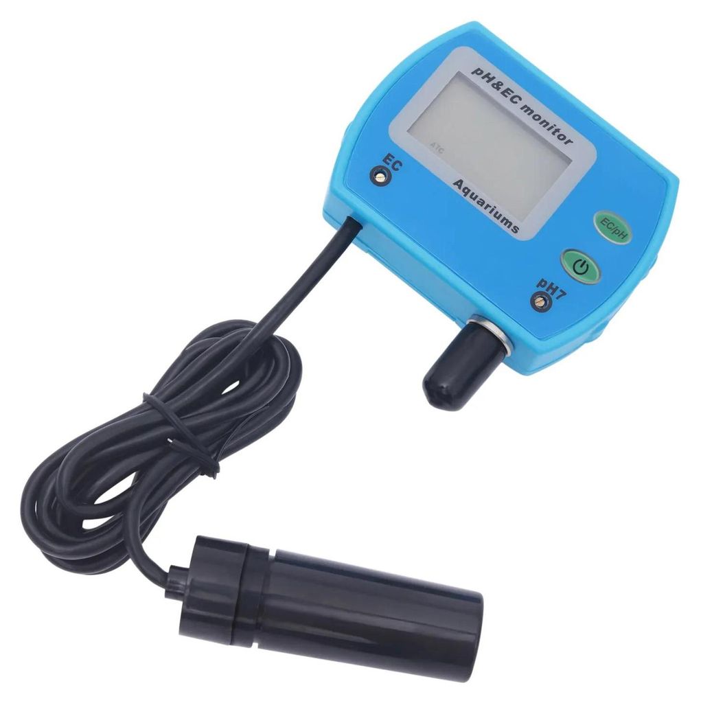 Wasserqualitätsmessgerät - pH-Messgerät / pH-Meter - 2-in-1 - 0,00–14,00 pH - LCD mit Hintergrundbeleuchtung - 220–230 V - 0–50 °C - Für...
