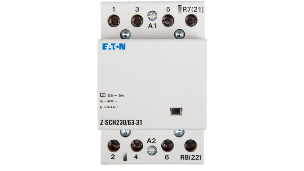 Contacteur modulaire 63A 3NO 1R 230V AC Eaton Z-SCH230/63-31 248858