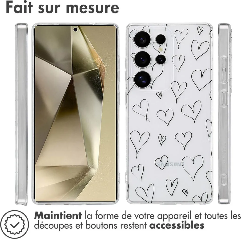 Custodia di design imoshion per Samsung Galaxy S25 Ultra - Hearts - 7