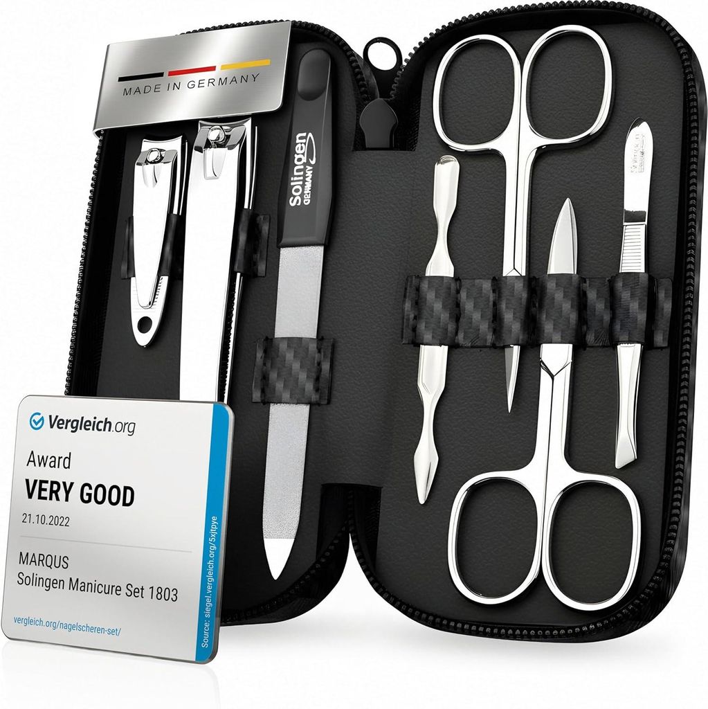marQus Maniküre-Set 7-teilig – Echtleder-Etui, Solingen – Produktbild 