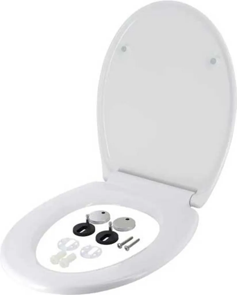 Abattant WC Universel Vetus Wcl Transparent Facile à Installer et Fixer