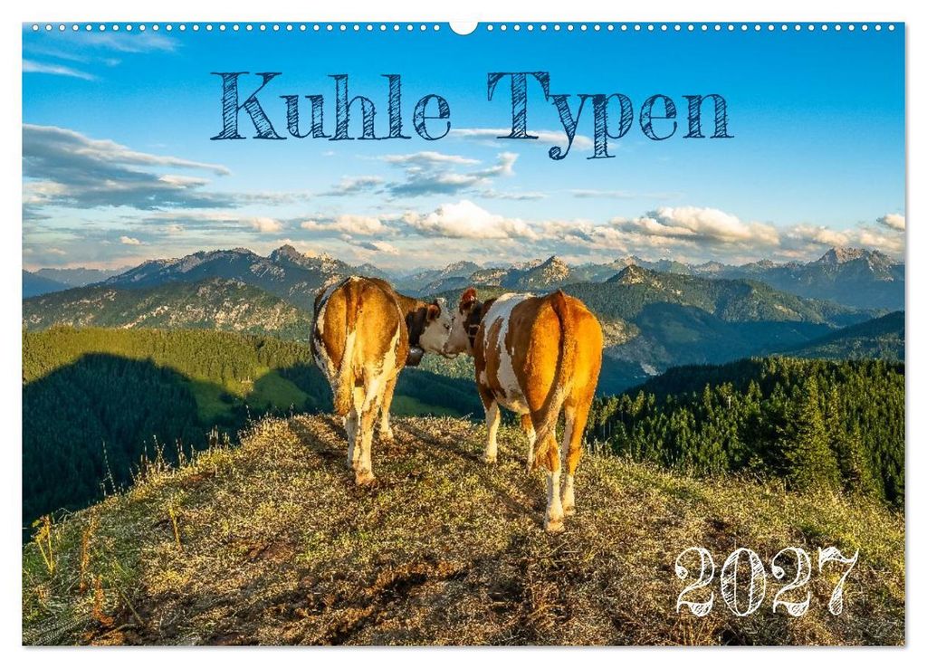 Kuhle Typen (Wandkalender 2027 DIN A2 quer), CALVENDO Monatskalender