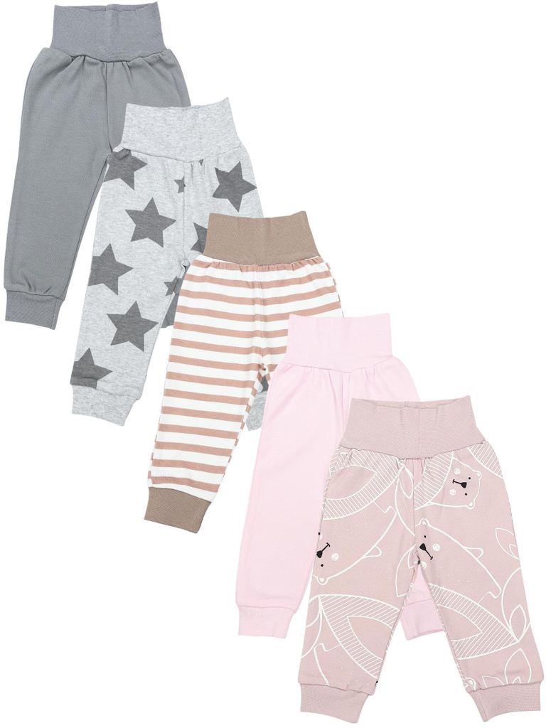 TupTam Unisex babybroek met pijpen, 5-pack, kleur: Productafbeelding 