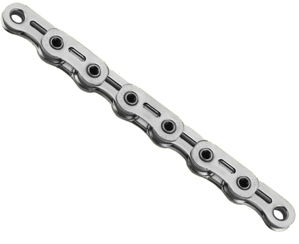 Chaîne de vélo 11 vitesses SunRace CN11X Flat-Top coloris argent