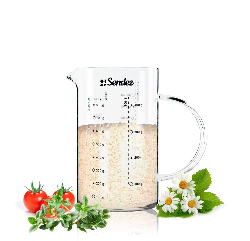 Sendez® Messbecher 1L aus Borosikatglass