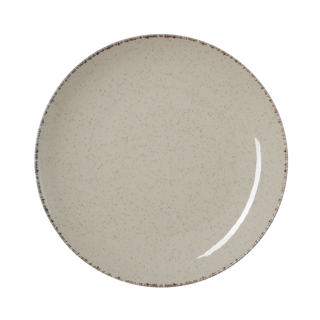 A single plate shown from a top-down perspective on a white background.