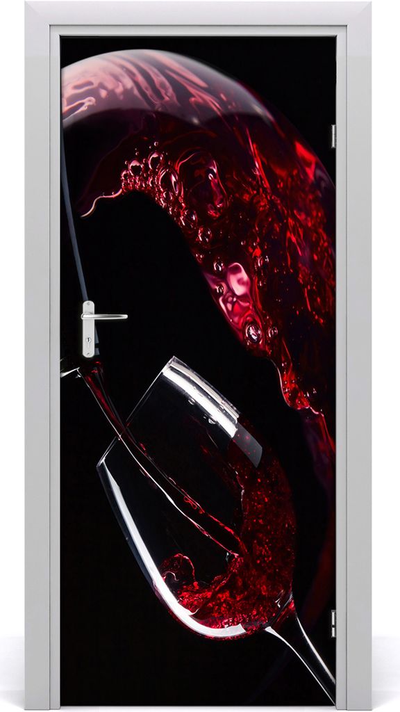 Tulup Türaufkleber 85x205 cm Dekorative Aufkleber Selbstklebend Wasserdichte Tapete Abnehmbar Schlafzimmer Wohnzimmer Wohnkultur - Rotwein