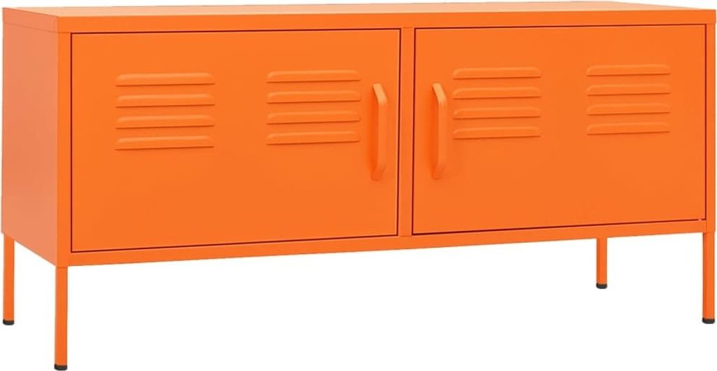 TV-Schrank Orange 105x35x50 cm Stahl