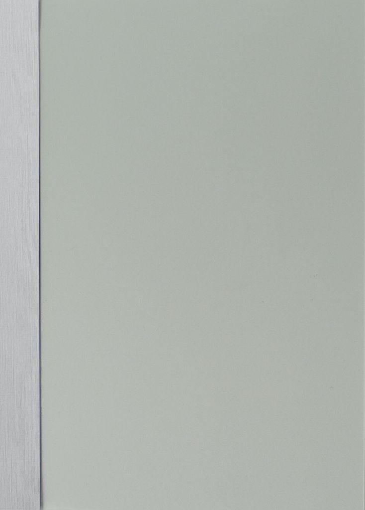 Abdeckfolie satiniert mit Kartonrand in Leinen-Struktur für Surebind, Farbe hellgrau, 100er Pack mit Rückendeckel