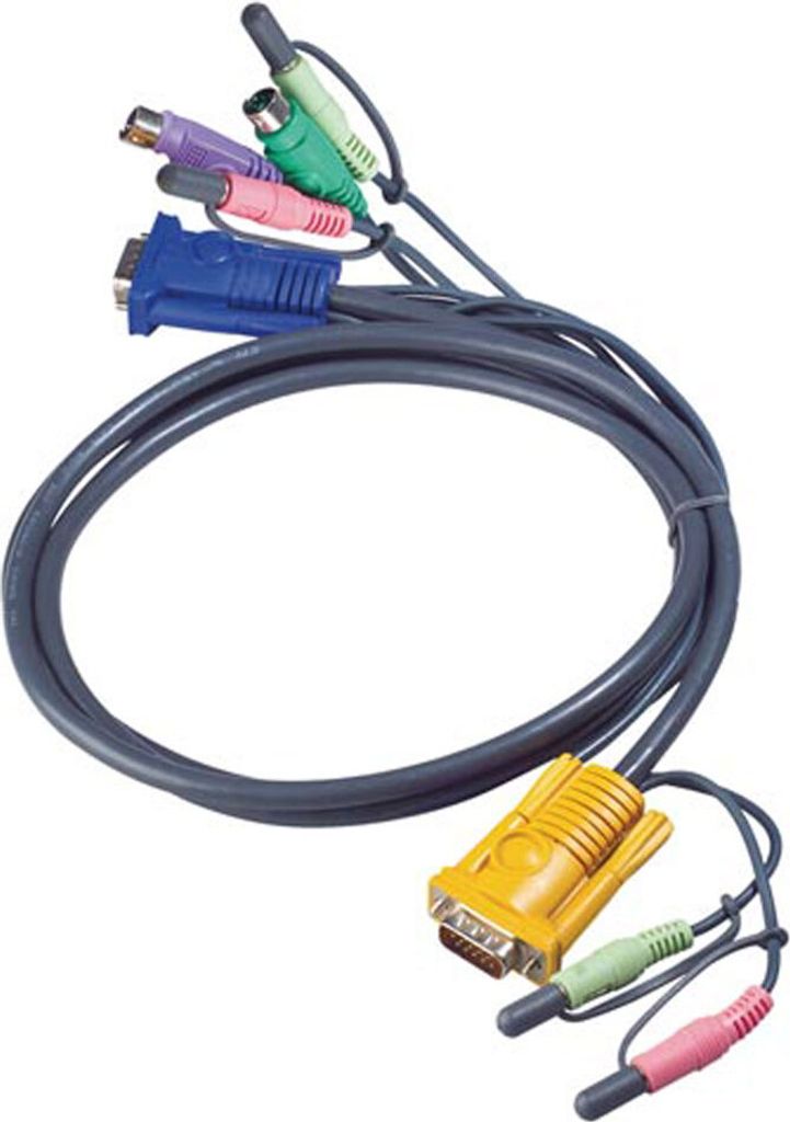 ATEN PS/2-KVM-Kabel mit 3-in-1-SPHD und Audio, 5 m