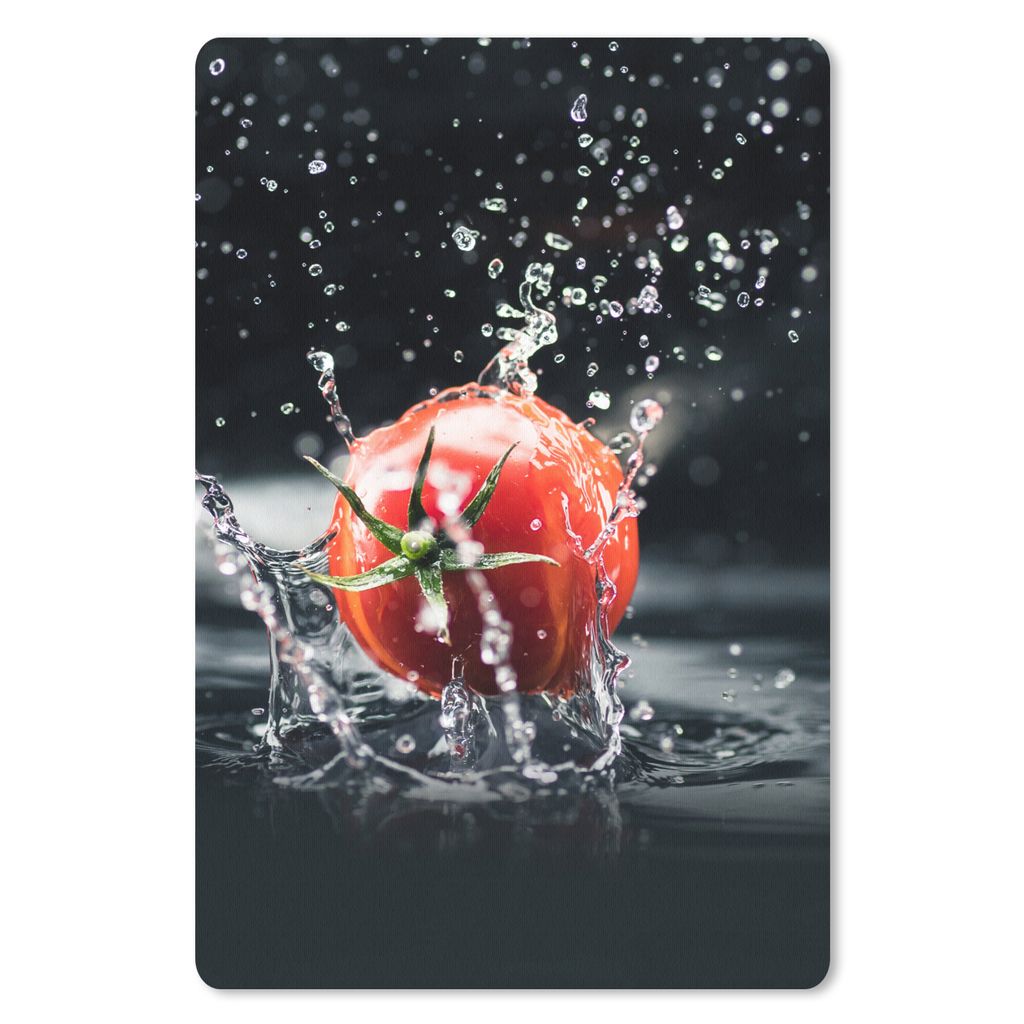 MuchoWow Mauspad Mousepad Tomate - Gemüse - Stilleben - Wasser - Rot 40x60 cm - Mousepads - Maus Mat - Pad - Mausunterlage - Schreibtisch Accesoire