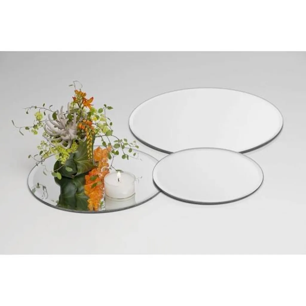 Piatto Decorativo Sandra Rich Vetro Specchio - Idea Regalo Casa - 3
