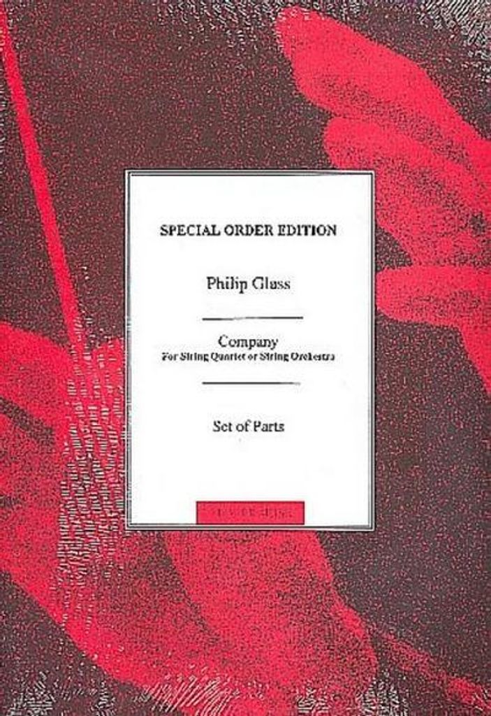 Company 2 for string quartet (string orchestra)Parts