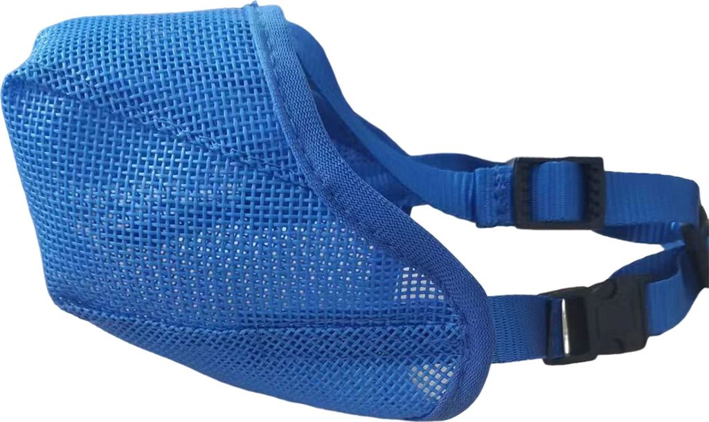 Maulkorb für Hunde, verstellbar, weiches Netzgewebe, für kleine, mittelgroße und große Hunde, verhindert Beißen und Kauen, atmungsaktiver Maul...