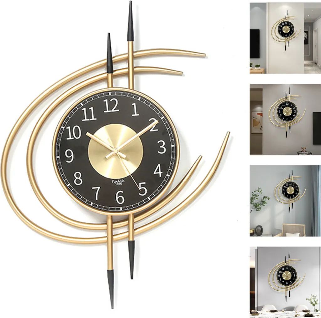 Wanduhr, Leichte Luxus-Wanduhr, 54*41*4, Stumme Produktbild 1