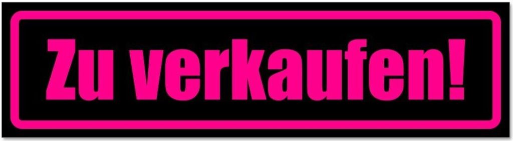 Kiwistar - Autoaufkleber - Pink - Schwarz - 30 x 8 cm - - Hinweis Aufkleber Sticker für Auto, Kfz, Fahrrad, PKW, LKW