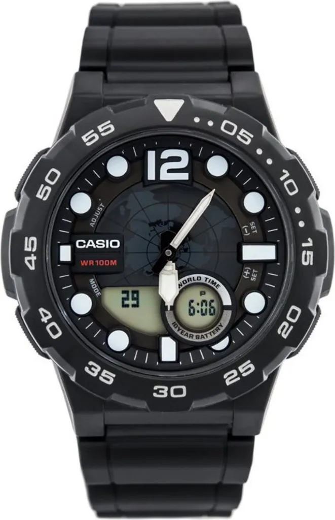 Montre sport homme Casio étanche 100m avec double affichage numérique