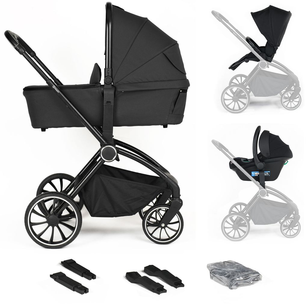 BabyGo 3in1 Kombikinderwagen Harmony, black Produktbild 
