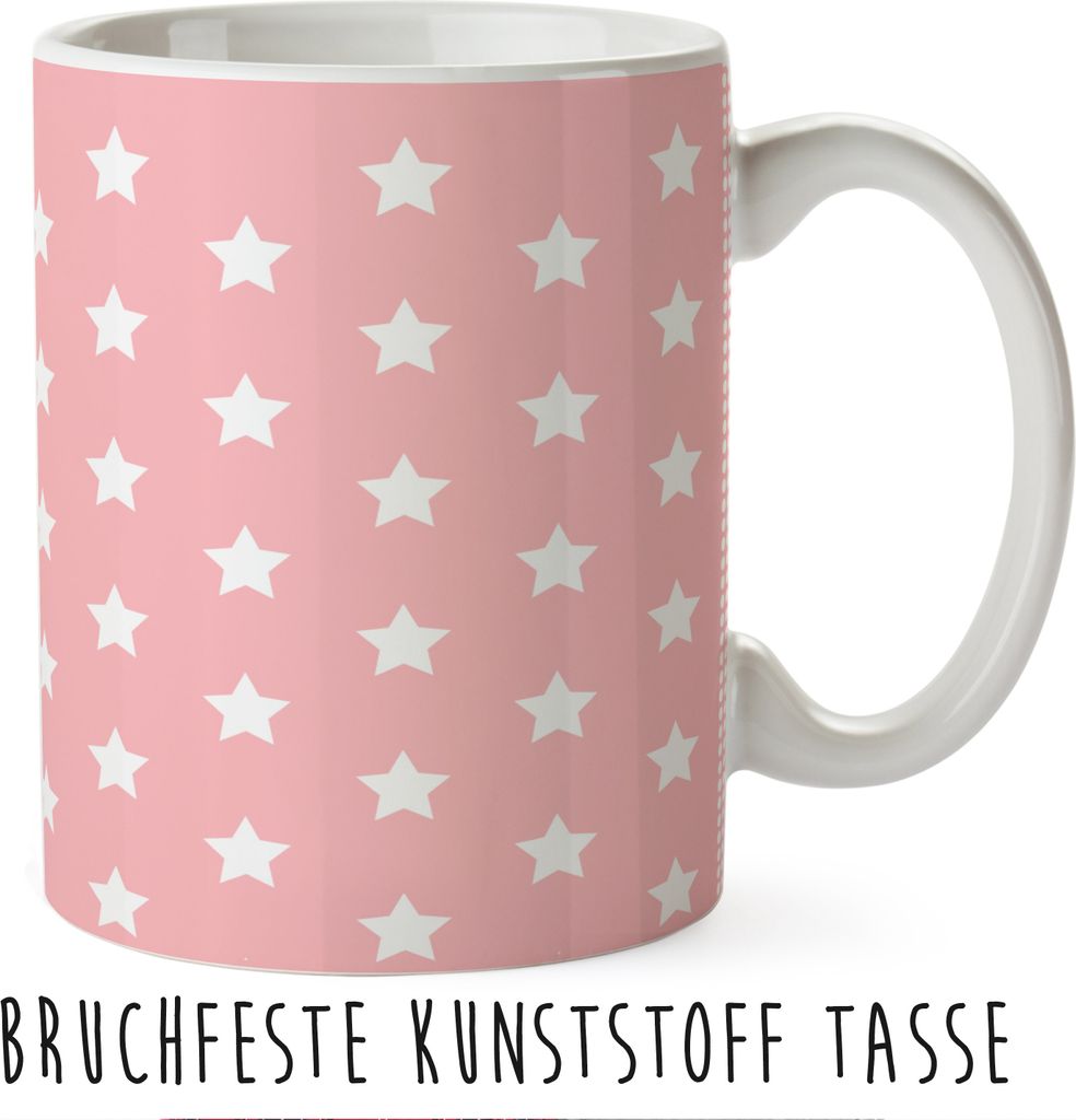 Mr. & Mrs. Panda Plastikbecher Einhorn Dankeschön - Rot Pastell - Geschenk, Camping Tasse, Danksagung, Vielen Dank, Pott, Schulkind, Unicorn, Einh...