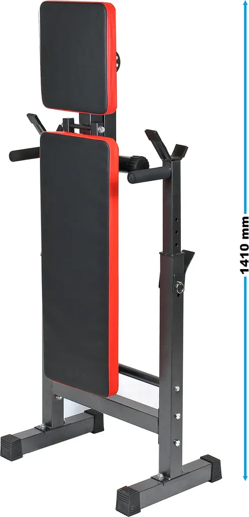Banc de musculation robuste 230kg pliable avec support haltères 2en1