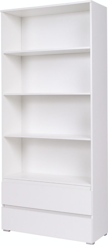 LIONU Regal mit Schubladen – weiß