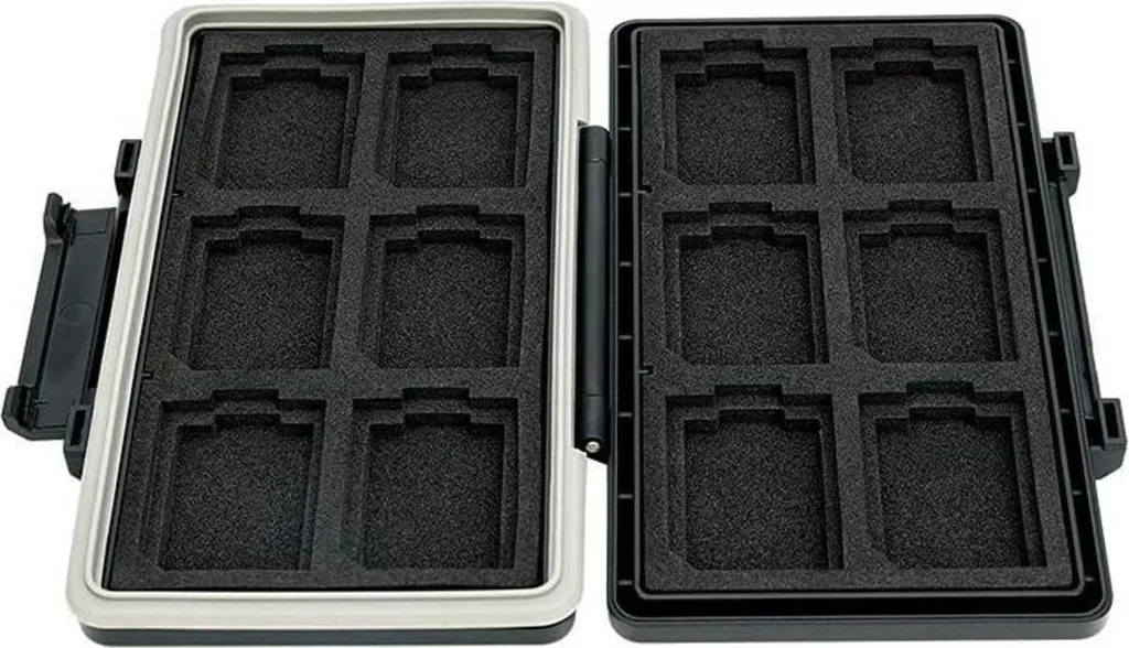 Étui pour cartes mémoire 12 SD et 12 CFexpress Type A résistant à l'eau