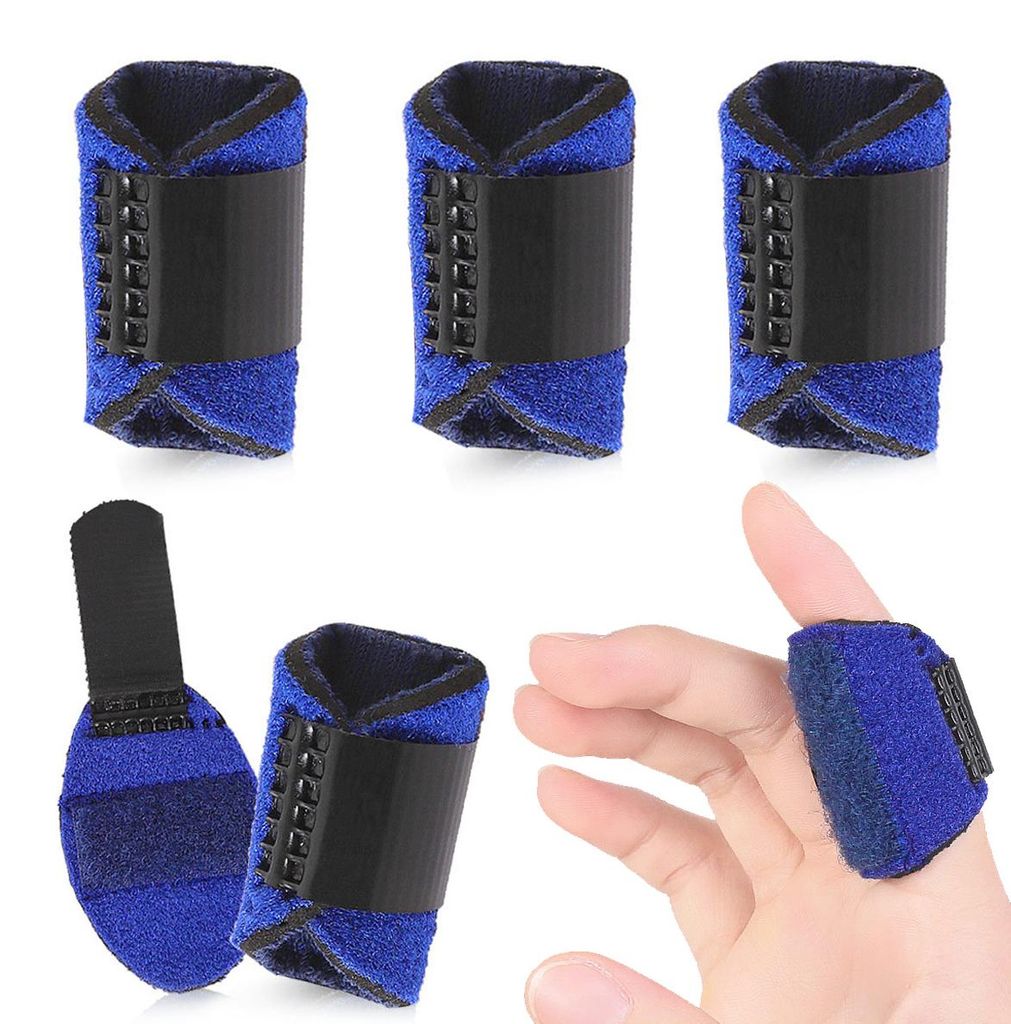 5 Stück verstellbare Fingerschienen für Schnappfinger, Fingerorthesen bei Fingerbrüchen, Arthritis und Fingerverletzungen