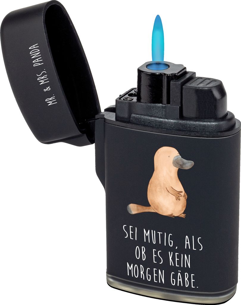 Mr. & Mrs. Panda sturmfeuerzeug Schnabeltier Mut - Schwarz Produktbild 