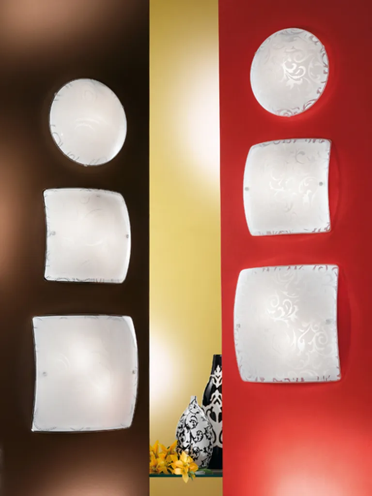 Plafonnier Eglo 90043 Scalea 1 Blanc Ø315mm avec Douille E27 Design