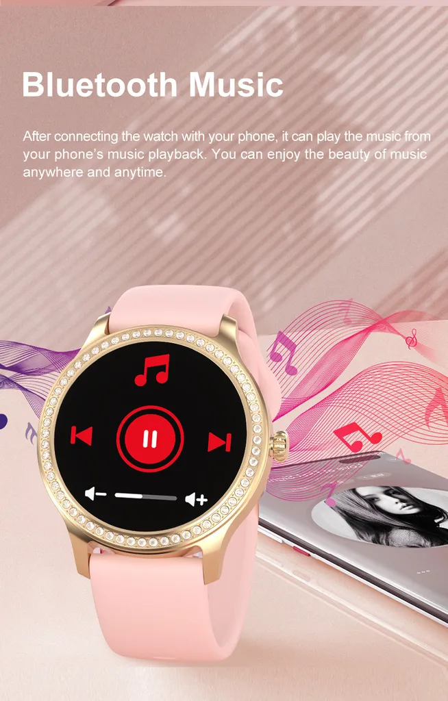 Smartwatch Donna Elegante 1.28" Impermeabile con Funzione Voce - 6