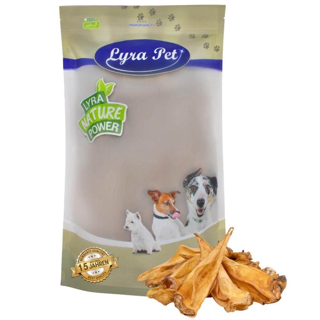 100 Stk. Lyra Pet® Rinderohren ca. 3 kg Produktbild 