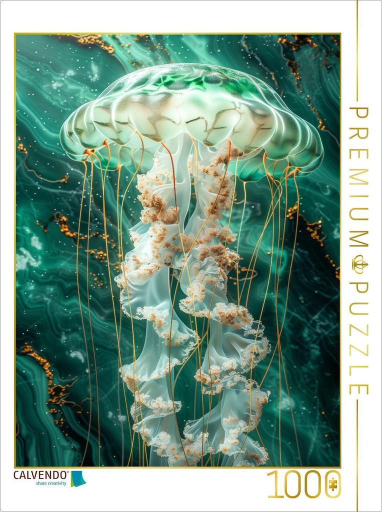 CALVENDO Puzzle Ein Motiv aus dem Kalender Animalische Mamorkunst | 1000 Teile Lege-Größe 64x48cm Foto-Puzzle für glückliche Stunden