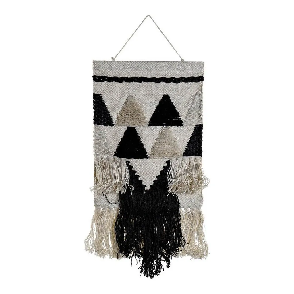 Décoration Murale Textile 45x105 cm en Fibres Naturelles Jute et Coton