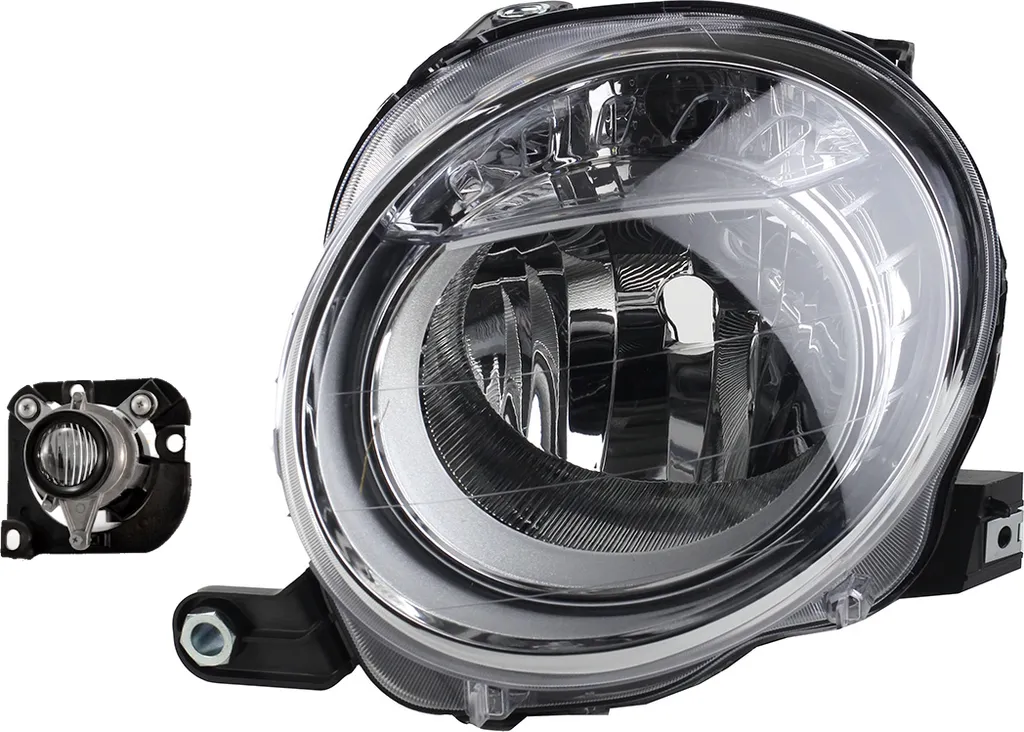 Faro Alogeno Johns Fiat 500 312 H7 Sinistro + Fendinebbia 51787492