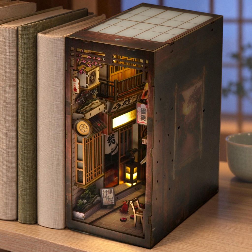 Traditional Japanese Alley Diorama aus Holz Produktbild 