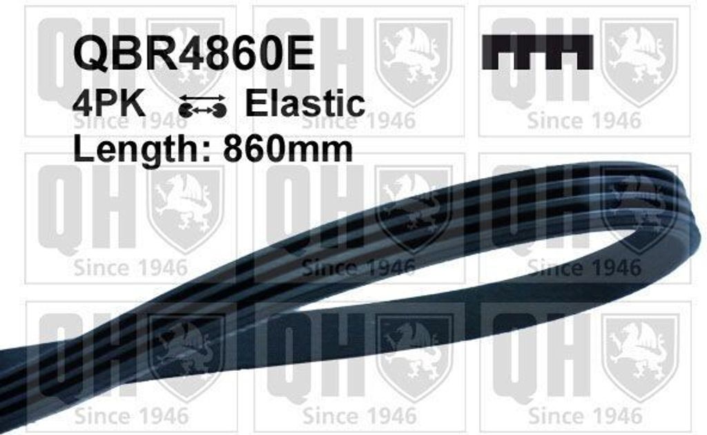 QUINTON HAZELL Keilrippenriemen 860mm für BMW 3 Limousine (E46) QBR4860E