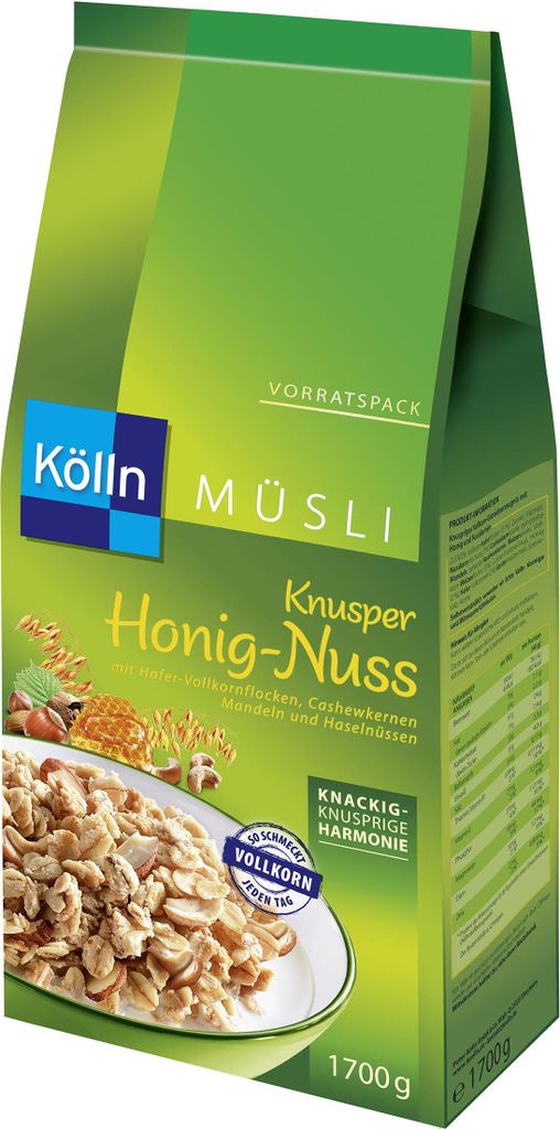 Kölln Müsli Knusper-Honig Nuss 1700 g Müsli | Kaufland.de