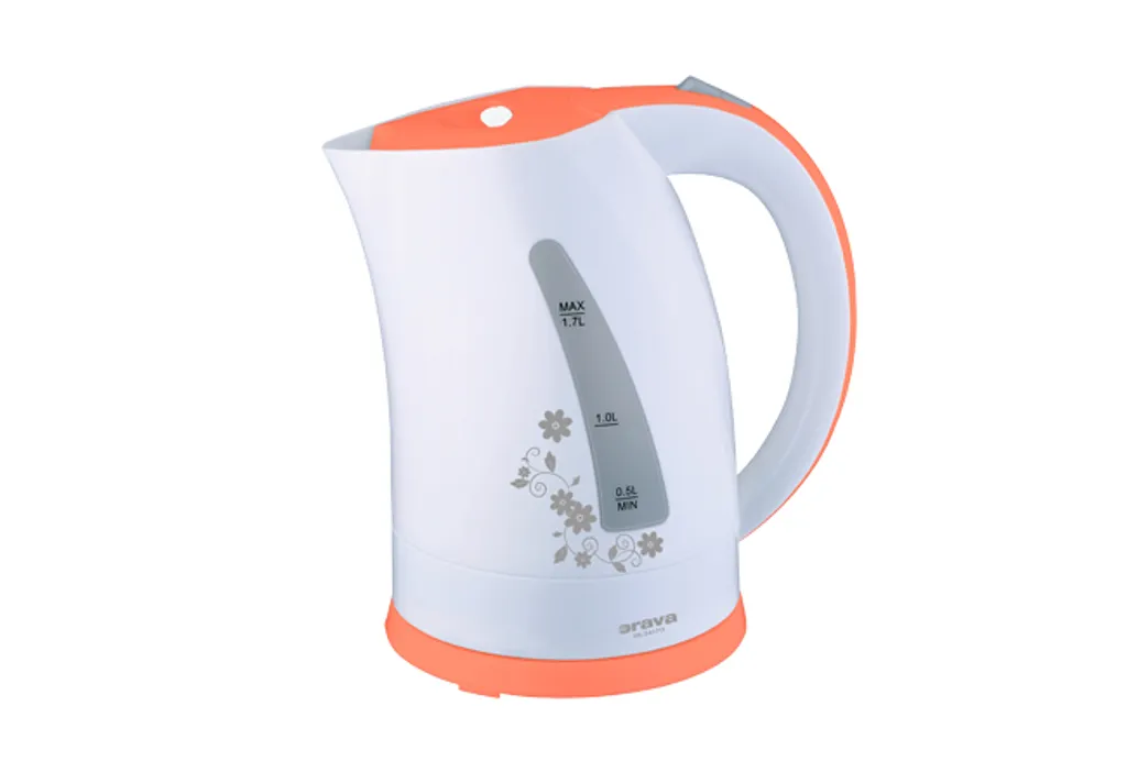 Bollitore elettrico ORAVA - 1,7 L bianco-arancio