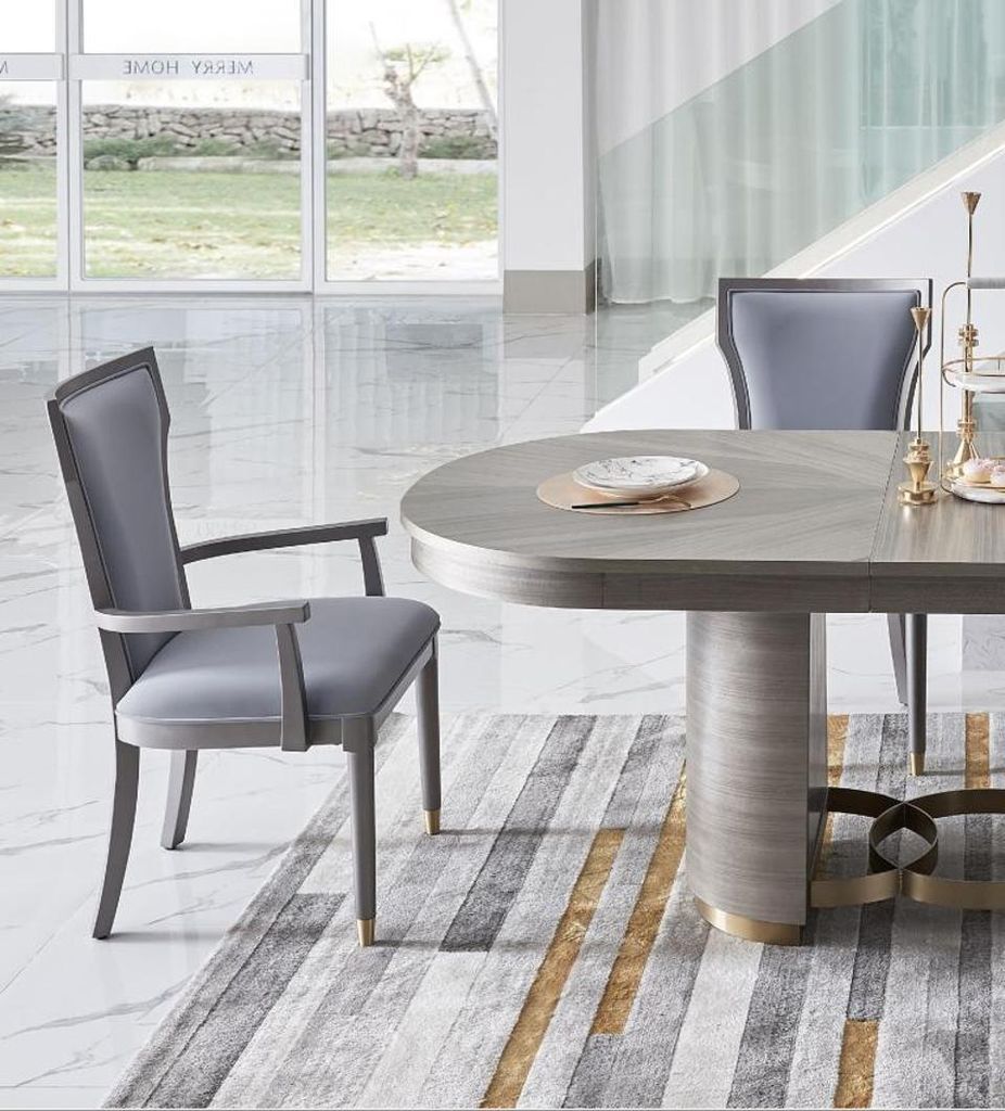 Designer 4x Stuhl Set Esszimmer Lehn Polster Sitz Stühle Garnitur Komplett 2732