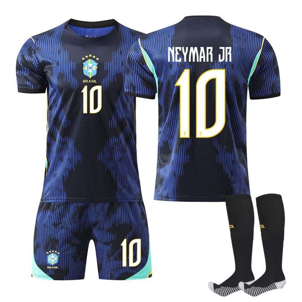 #10 NEYMAR JR Futbalový dres Brazílie na zápas vonku 2026 Obrázok produktu 