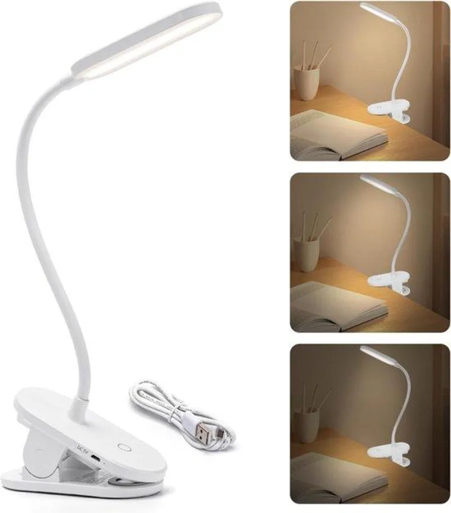 Lampe de lit douce pour lecture nocturne rechargeable autonomie 30h