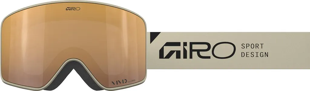 Masque de Ski et Snowboard Giro Method Beige avec Écran Vivid Petrol